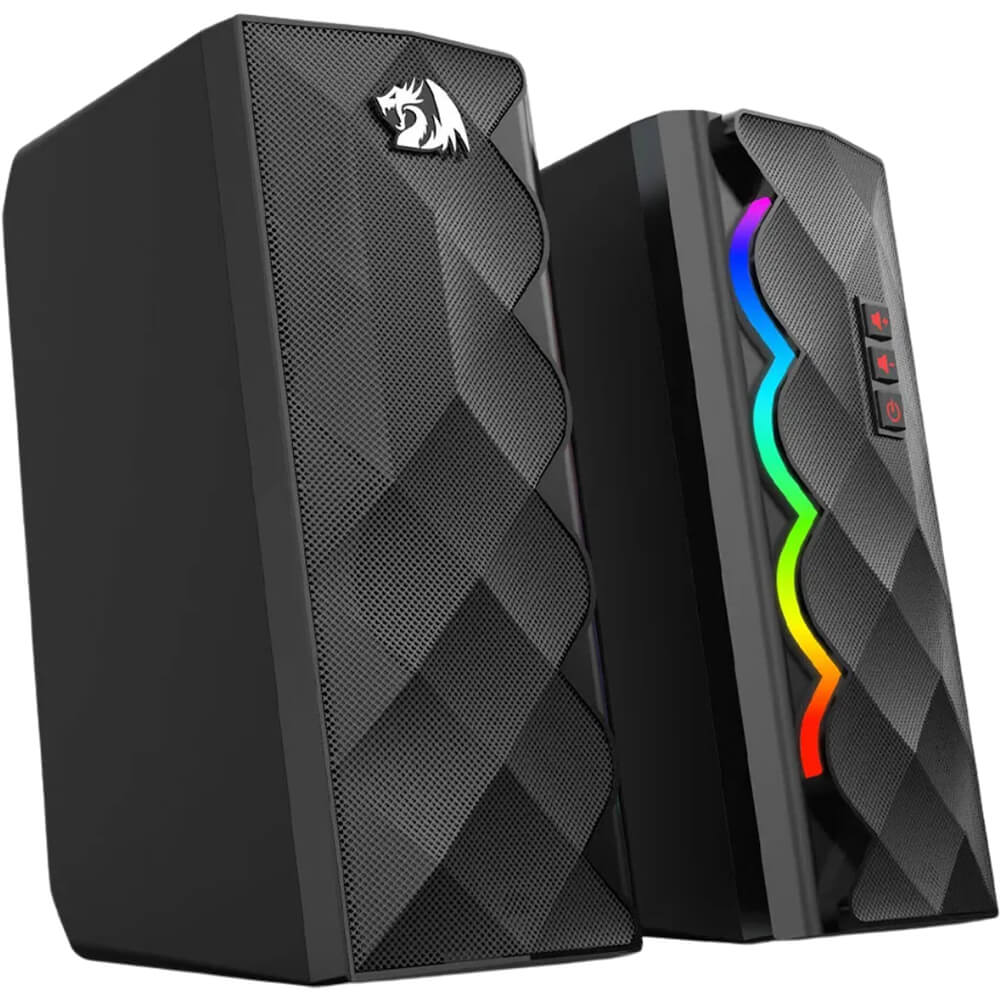 Redragon GS522 CIPHER RGB USB Speakers (Black) - PakByte