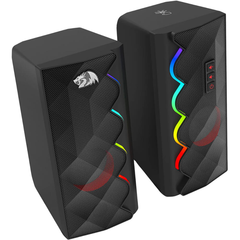 Redragon GS522 CIPHER RGB USB Speakers (Black) - PakByte