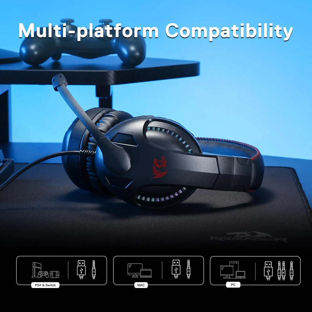 Redragon H211 CRONUS Wired Gaming Headset (Black) - PakByte