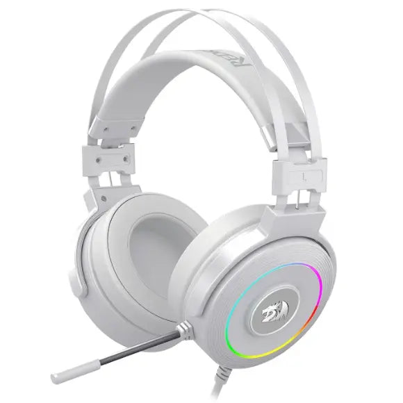 Redragon H320W LAMIA 2 RGB Gaming Headset With Noise-Cancellation - White - PakByte Computers