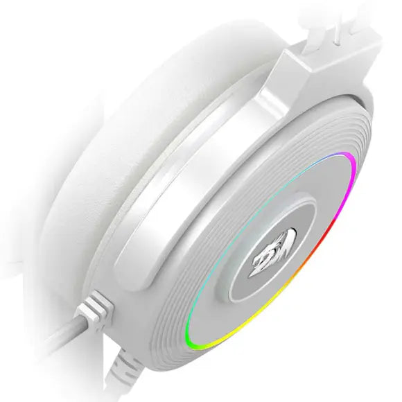 Redragon H320W LAMIA 2 RGB Gaming Headset With Noise-Cancellation - White - PakByte Computers
