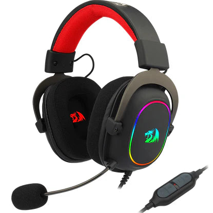 Redragon H510 ZEUS-X RGB Wired Gaming Headset - 7.1 Surround Sound (Black) - PakByte