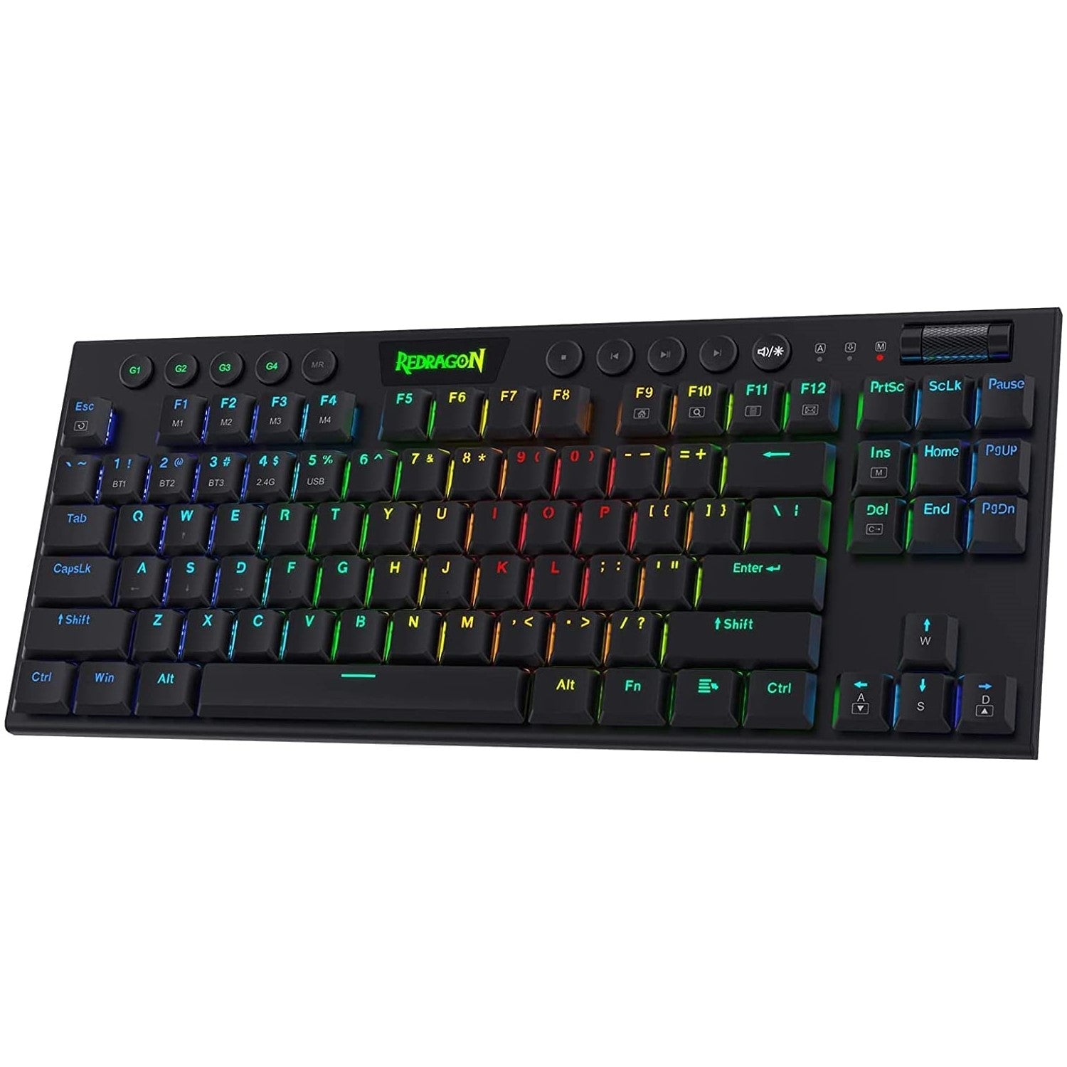 Redragon HORUS TKL K621 Wireless RGB Mechanical Gaming Keyboard – Black - PakByte