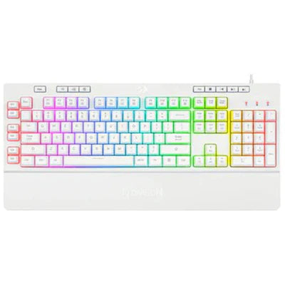 Redragon K512W SHIVA RGB Backlit Membrane Gaming Keyboard (White) - PakByte