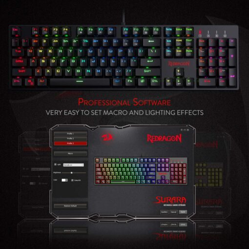 Redragon K582 SURARA RGB Mechanical Gaming Keyboard - PakByte