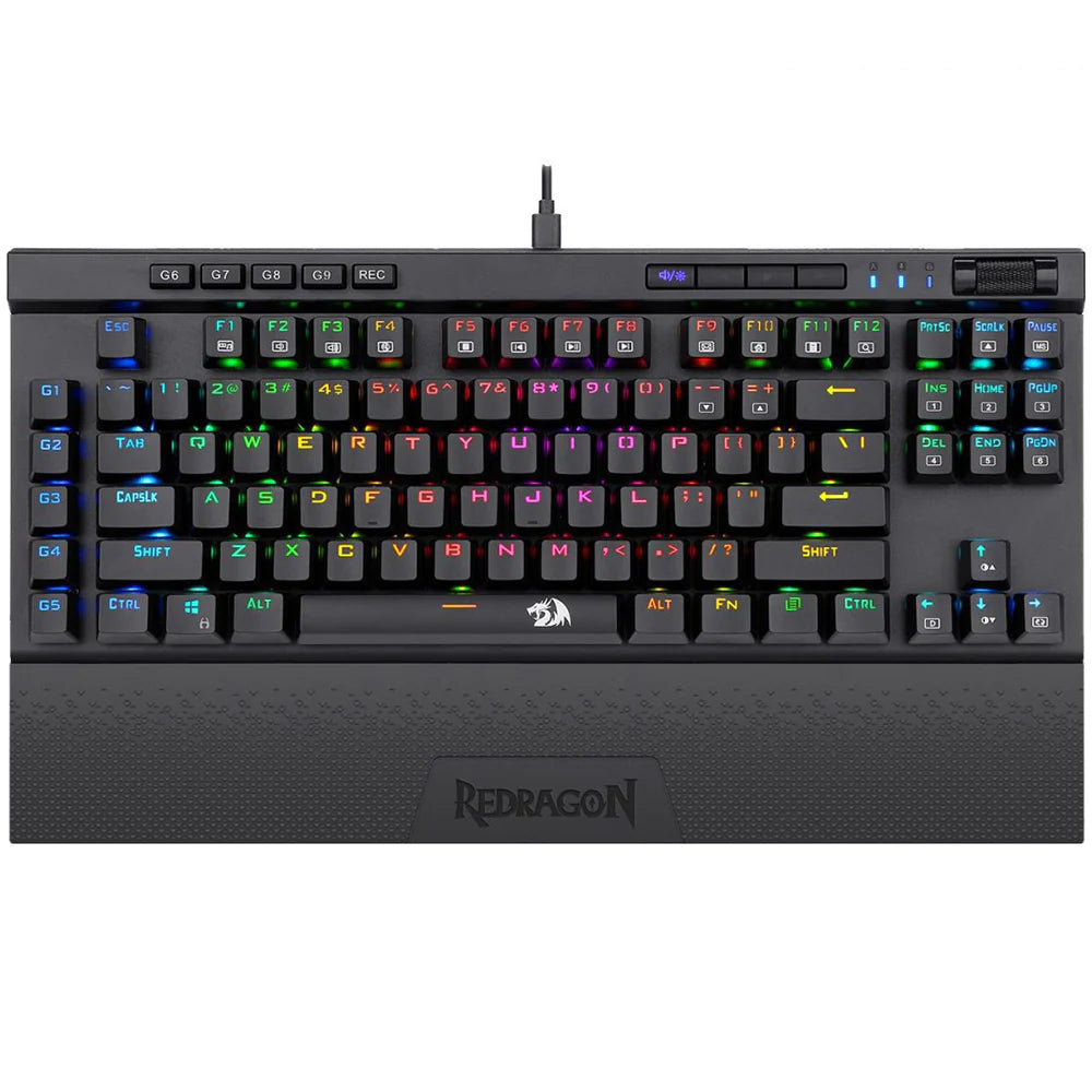 Redragon K587-PRO 87 Keys Compact RGB TKL Mechanical Gaming Keyboard - PakByte
