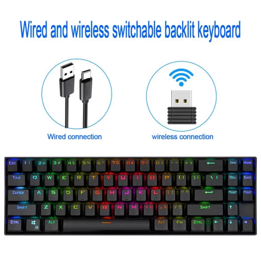 Redragon K599-KRS Deimos Dual Mode RGB Mechanical Keyboard - PakByte Computers