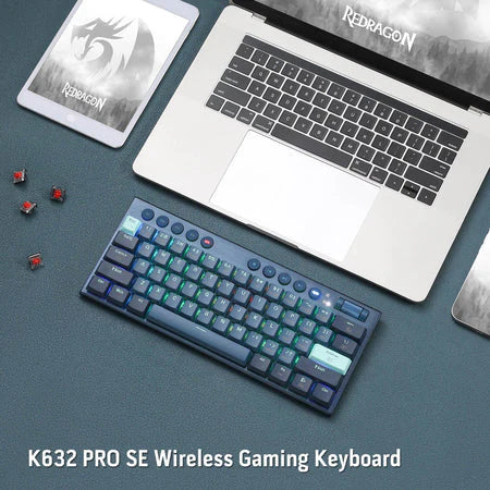 Redragon K632 PRO HORUS MINI 60% Wireless RGB Mechanical Keyboard - PakByte Computers
