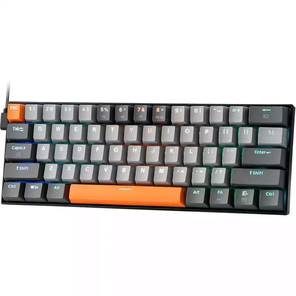Redragon K644 GG RGB Caraxes Wired Gaming Keyboard, 60% Size, Outemu Red Switches - PakByte