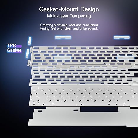 Redragon K673 Ucal Pro Anime 75% 81 Keys Wireless Gasket RGB Gaming Keyboard - PakByte Computers
