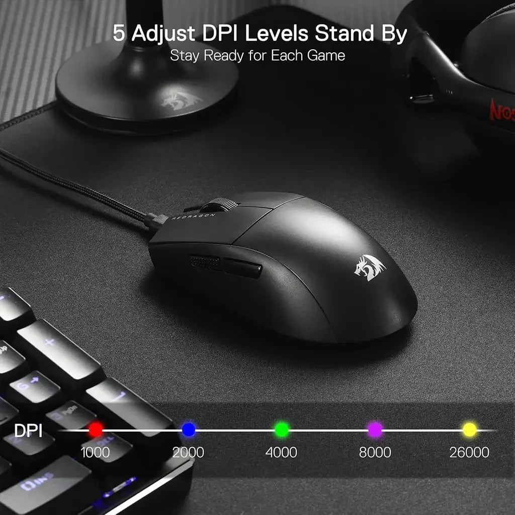Redragon M996 K1NG 8K Hz Ultra-Light 42g Wired Gaming Mouse - PakByte Computers