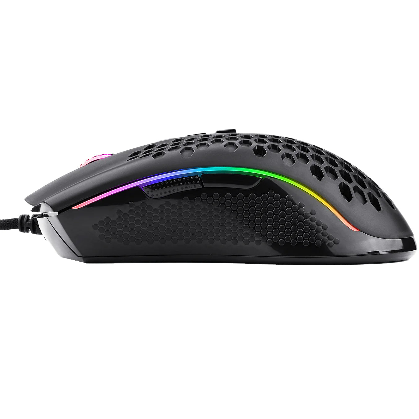 Redragon M808 STORM LUNAR Lightweight RGB Gaming Mouse - Black - PakByte Computers