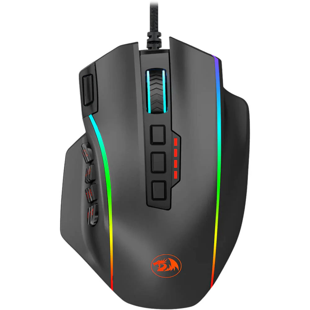 Redragon M901-K-2 PERDITION 4 Wired Gaming Mouse (Black) - PakByte