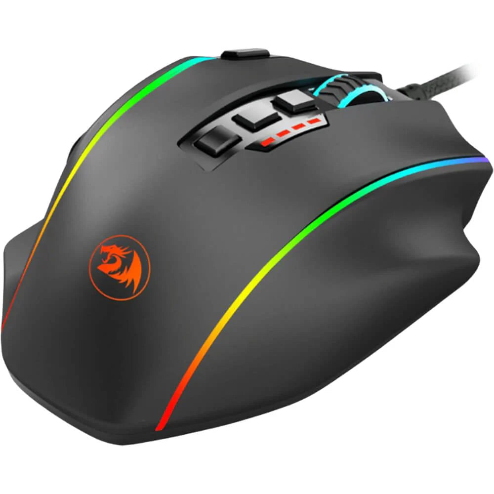 Redragon M901-K-2 PERDITION 4 Wired Gaming Mouse (Black) - PakByte