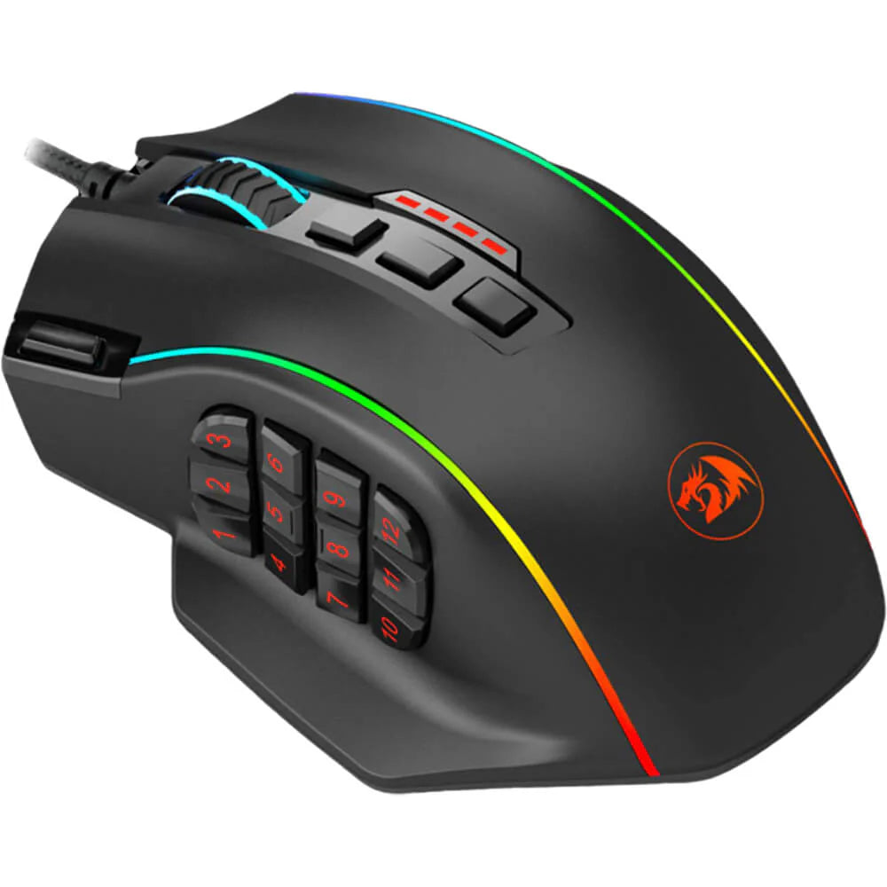 Redragon M901-K-2 PERDITION 4 Wired Gaming Mouse (Black) - PakByte