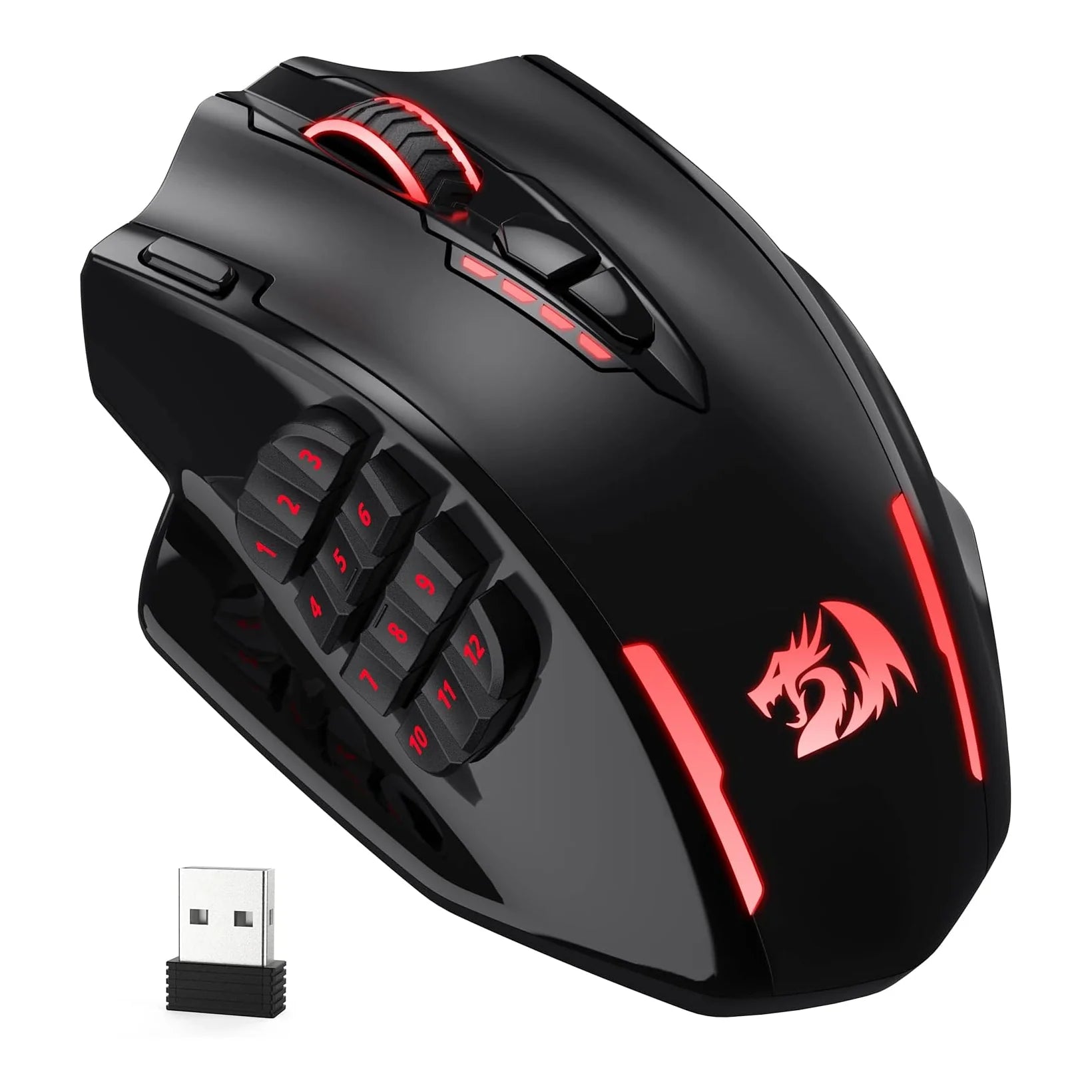 Redragon M913 Impact Elite Wireless Gaming Mouse (Black) - PakByte