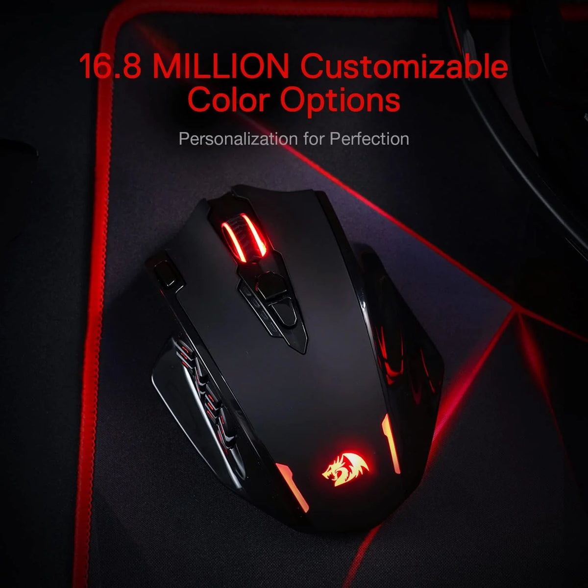 Redragon M913 Impact Elite Wireless Gaming Mouse (Black) - PakByte