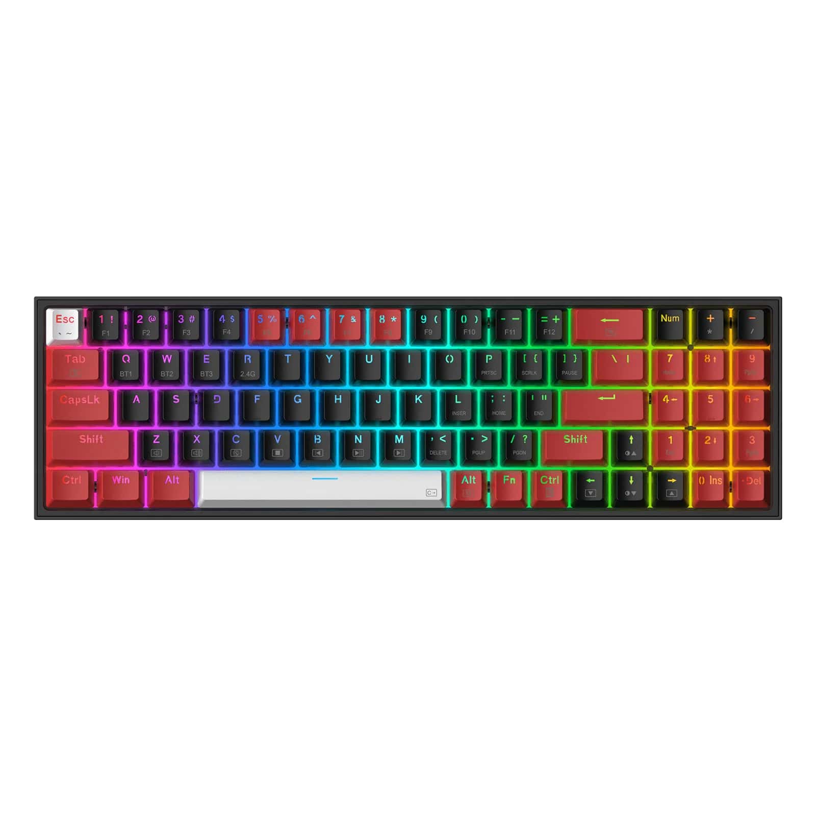 Redragon POLLUX K628 Pro 75% Wireless Gaming Keyboard - PakByte