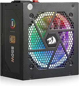 Redragon RGPS-PS007 850Watt 80 Plus Gold Fully-Modular Power Supply - PakByte Computers