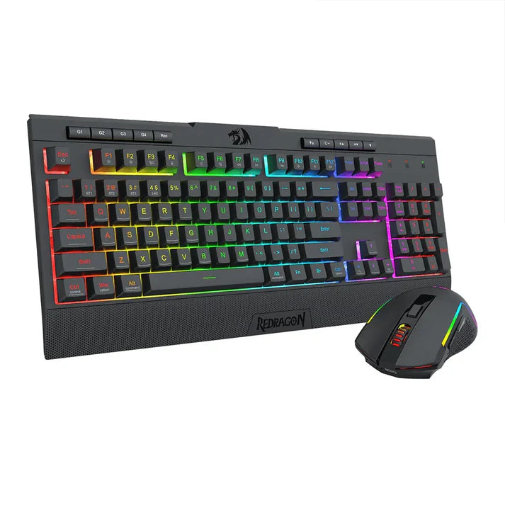 Redragon S151 PRO RGB Membrane Keyboard & Mouse Wireless Combo