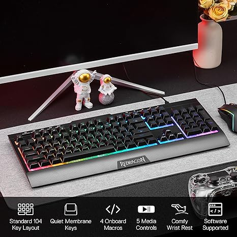 Redragon S151B Gaming Keyboard & Mouse Combo - PakByte Computers