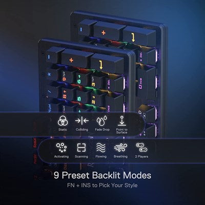 Redragon Valheim K608 Rainbow Gaming Keyboard - PakByte Computers