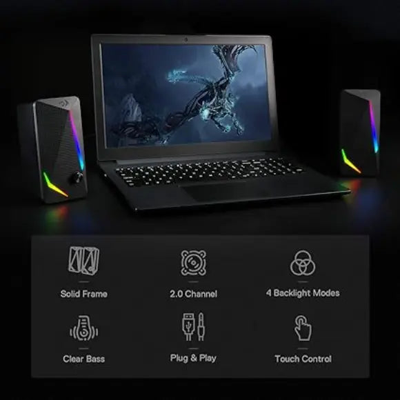 Redragon Waltz GS510 RGB Desktop Speakers - PakByte Computers