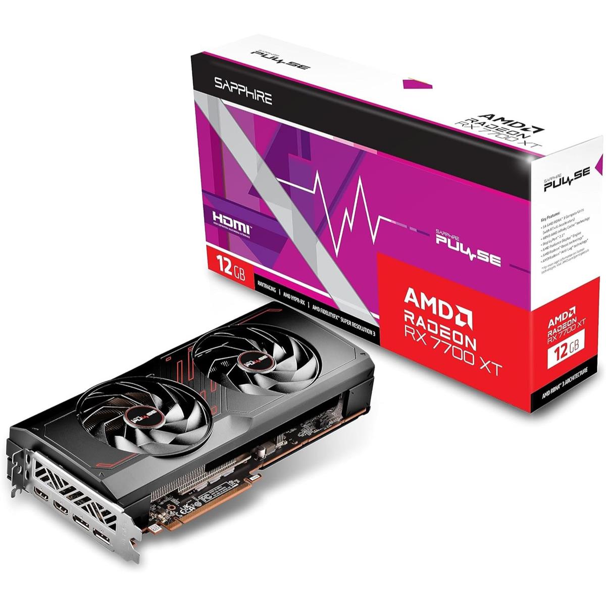 SAPPHIRE PULSE RX 7700XT GAMING 12GB - PakByte
