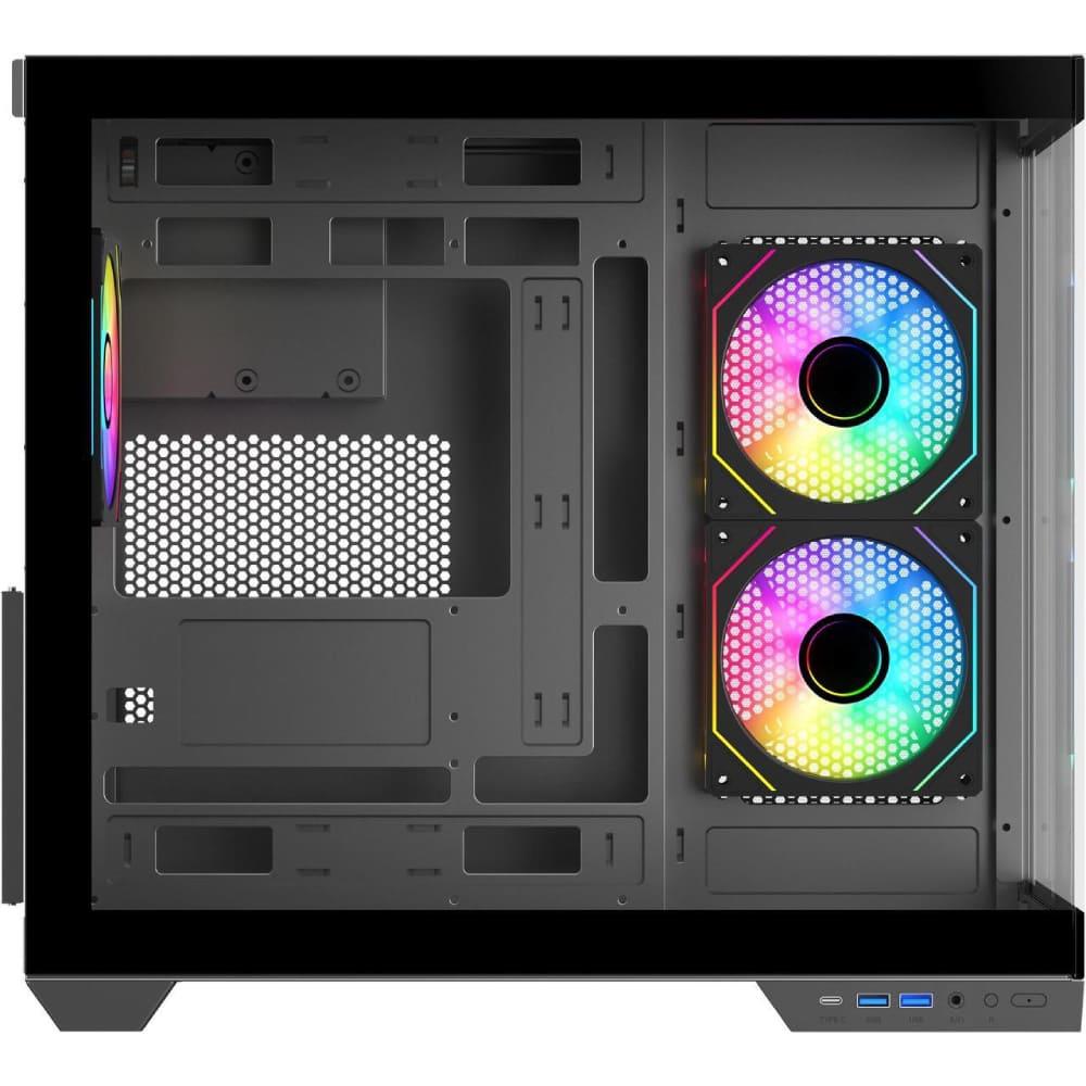 Sama Neview A721 3x ARGB Fans | BTF Support ATX- Black - PakByte