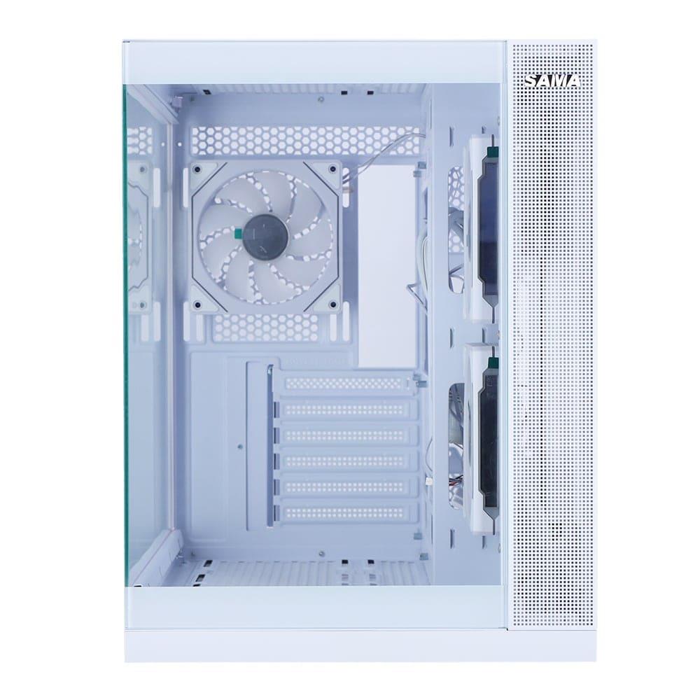 Sama Neview A721 3x ARGB Fans | BTF Support ATX- White - PakByte