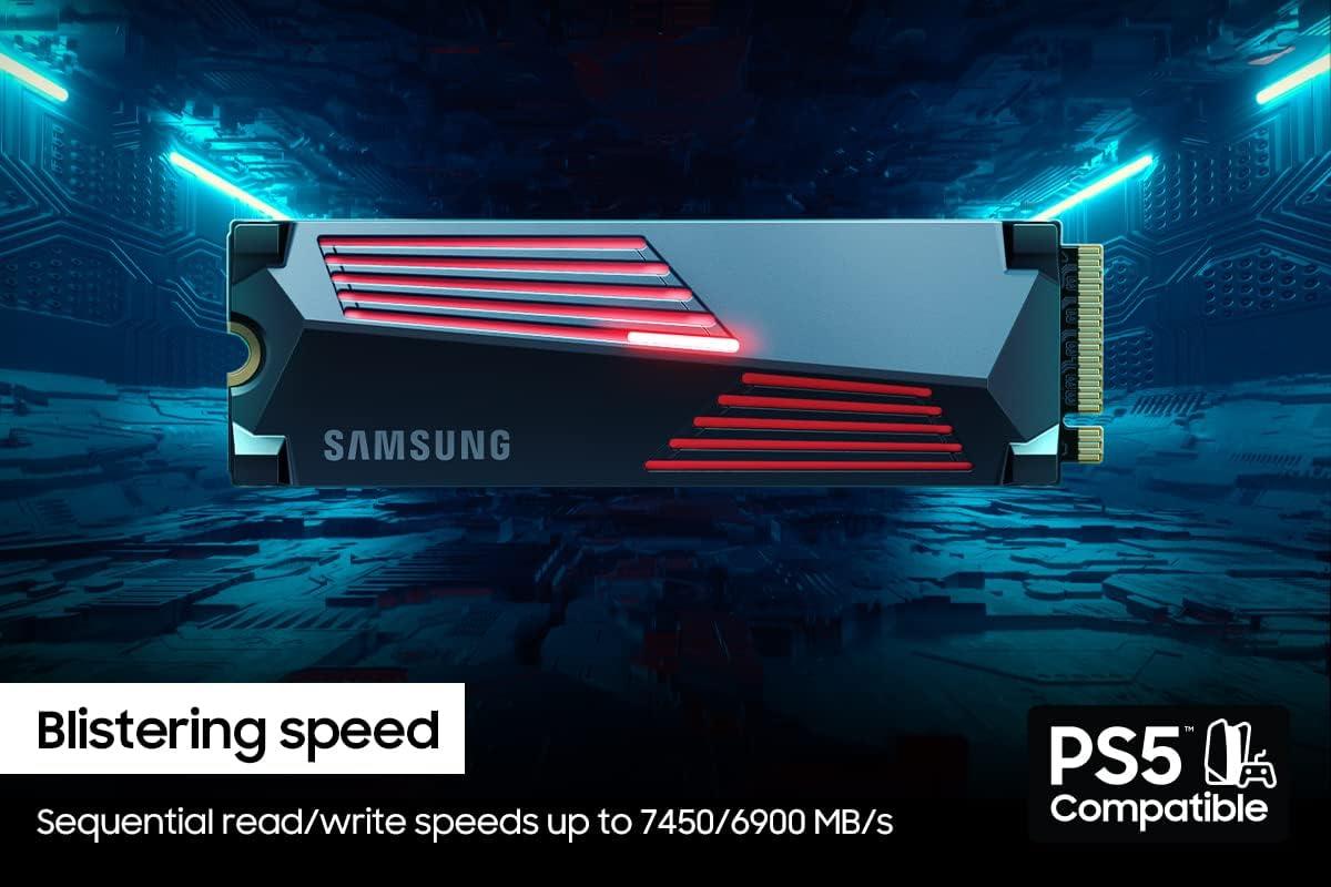 Samsung 990 PRO with Heatsink 1TB Gen4 M.2 NVMe SSD - PakByte Computers