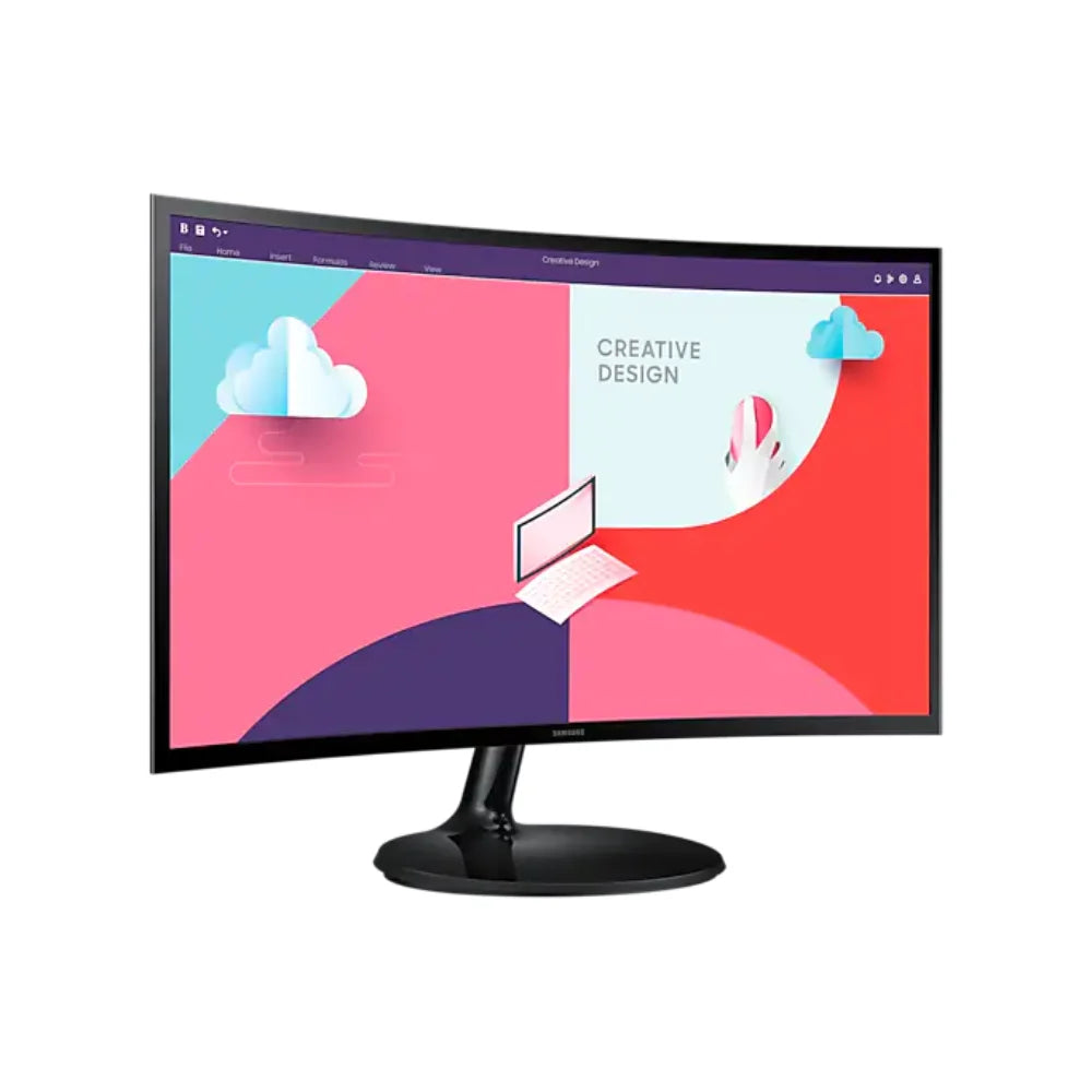 Samsung LS24C360EAMXUE S3 S36C 24″ FHD, 75Hz Curved Monitor - PakByte Computers