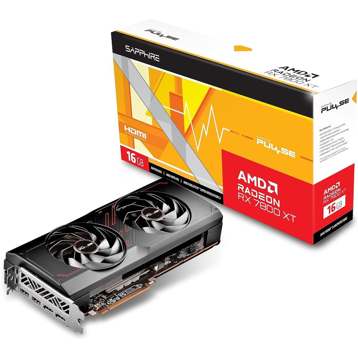 Sapphire Pulse AMD Radeon RX 7800 XT 16GB Graphics Card - PakByte Computers