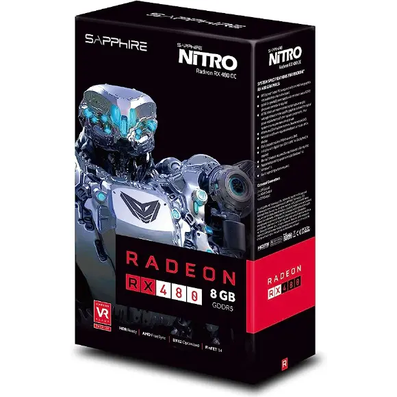 Sapphire RX 480 8gb NITRO Graphics Card - PakByte Computers