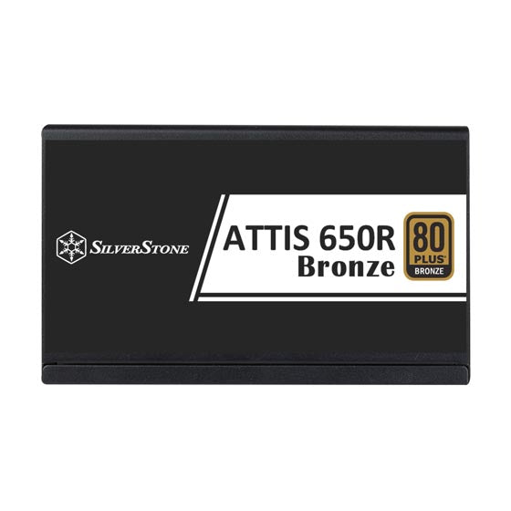 SilverStone Attis 650R Bronze 650W ATX 3.1 Power Supply - Black - PakByte Computers