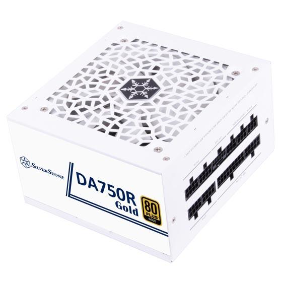 SilverStone DA750R Gold 750W Fully Modular Power Supply - White - PakByte Computers