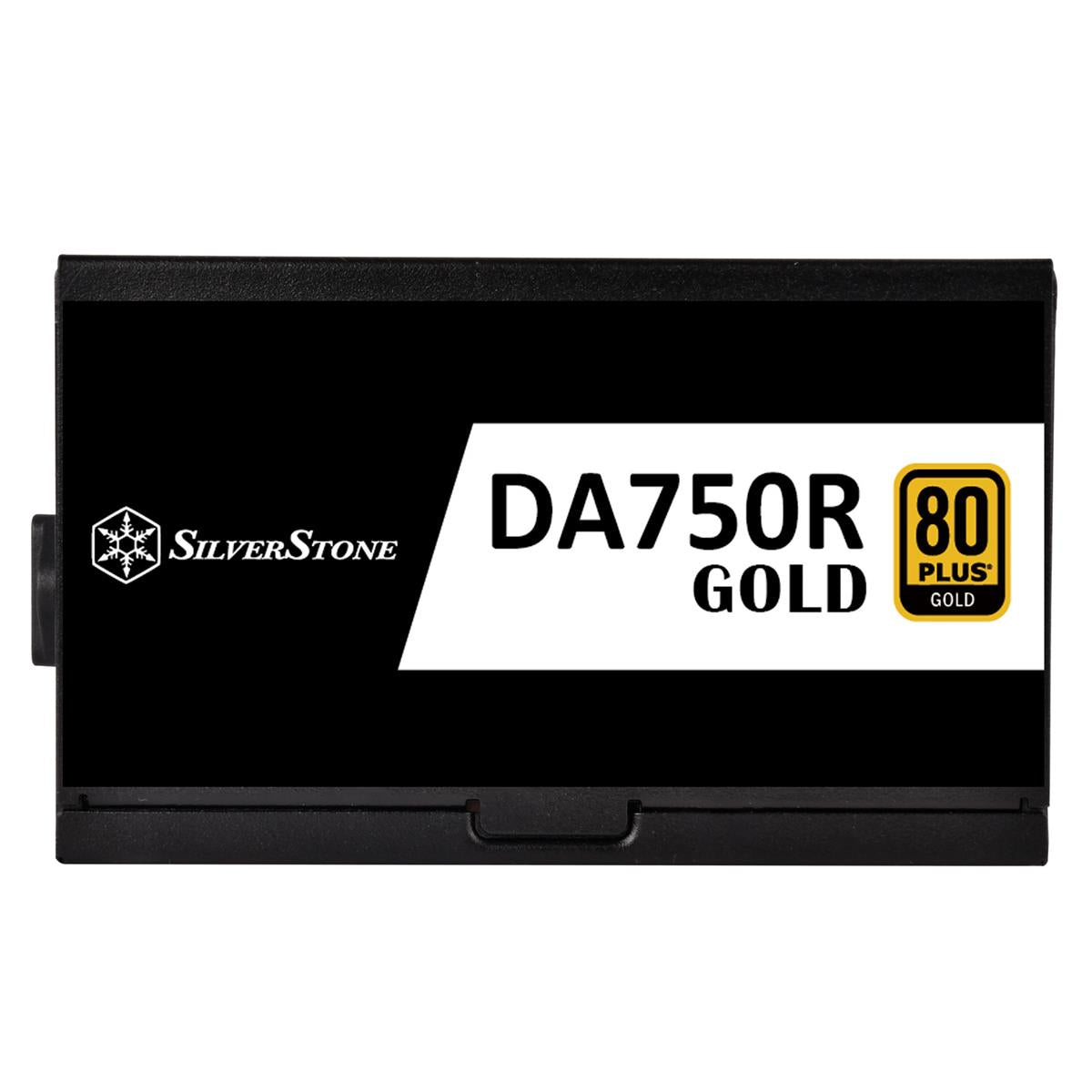 SilverStone DA750R Gold 750W PCIe 5.0 Fully Modular Power Supply - Black - PakByte Computers