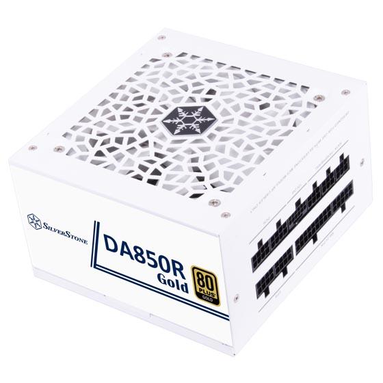 SilverStone DA850R Gold 850W Fully Modular Power Supply - White - PakByte Computers