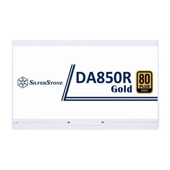 SilverStone DA850R Gold 850W Fully Modular Power Supply - White - PakByte Computers