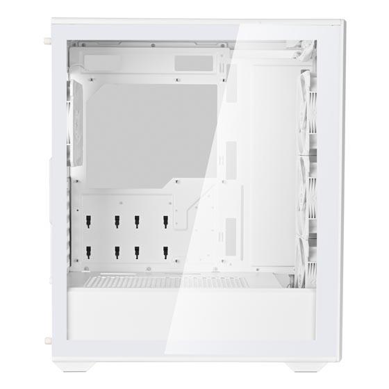 SilverStone FARA SST-515XR-BG ATX Mid-Tower Chassis (White) - PakByte