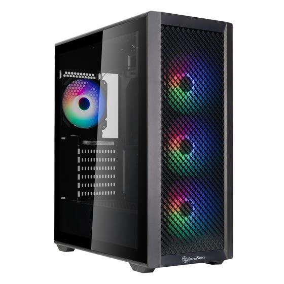 SilverStone FARA SST-515XR-BG ATX Mid-Tower Chassis with Dual Radiator Support and Stunning Rainbow Lighting - PakByte
