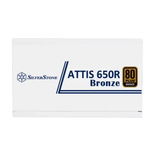 SilverStone SST-AT650R-BF-WBW ATTIS 650R 80 PLUS Bronze 650W Power Supply - White - PakByte Computers