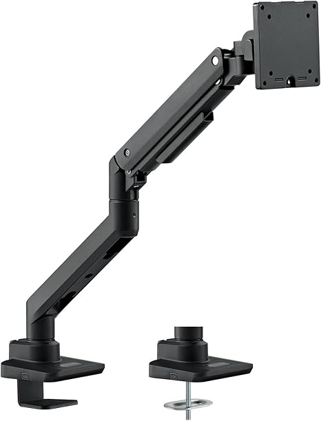 SilverStone Technology ARM14B Single Monitor Arm - Black - PakByte Computers