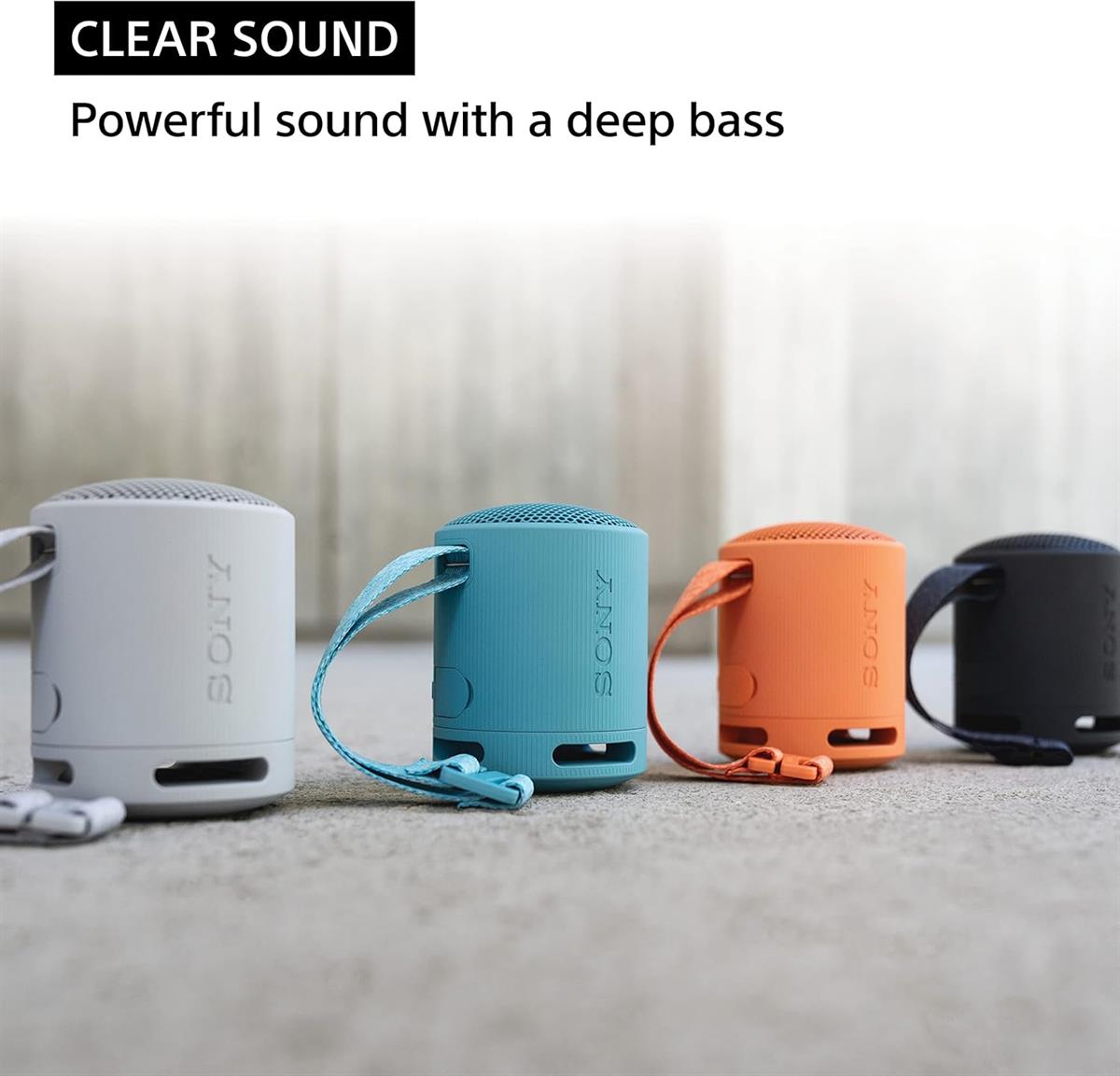 Sony SRS-XB100 Wireless Bluetooth Portable Speaker - Light Gray - PakByte Computers