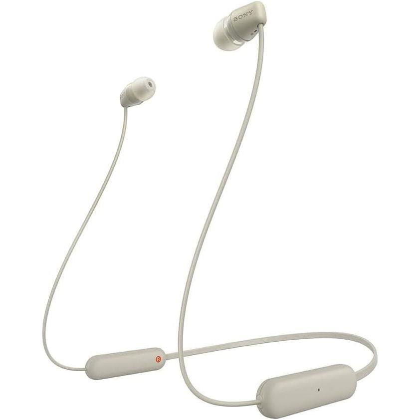 Sony WI-C100 Wireless In-Ear Bluetooth Headphones - Taupe - PakByte Computers