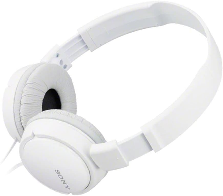 Sony ZX Series MDR-ZX110AP Wired On-Ear Headphones with Mic - White - PakByte Computers