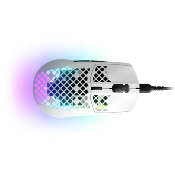 SteelSeries Aerox 3 2022 Edition Ultra Lightweight Wired Gaming Mouse - Snow - 62603 - PakByte Computers