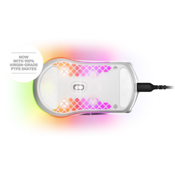 SteelSeries Aerox 3 2022 Edition Ultra Lightweight Wired Gaming Mouse - Snow - 62603 - PakByte Computers