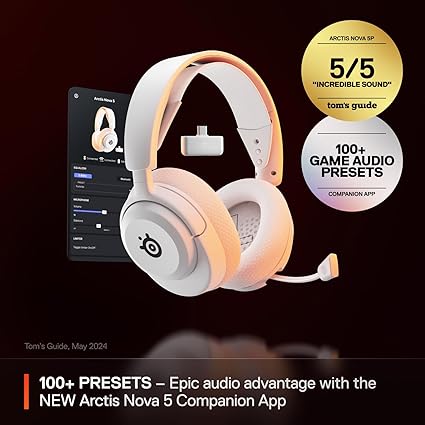 SteelSeries Arctis Nova 5 Wireless Headphone - White - PakByte