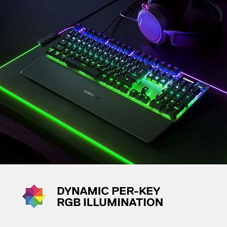 SteelSeries Apex 7 Mechanical Gaming Keyboard Linear Red Switches